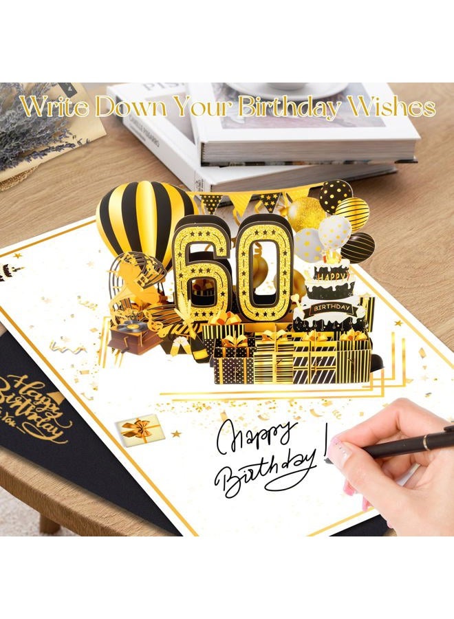 OLOSONG 60th Birthday Cards for Women Men, 3D Pop Up 60th Birthday Gift Ideas for Grandma Mom Dad, Funny 60 Year Old Birthday Decorations for Husband Wife Parents Him Her, Jumbo Back In 1966 - Image 5