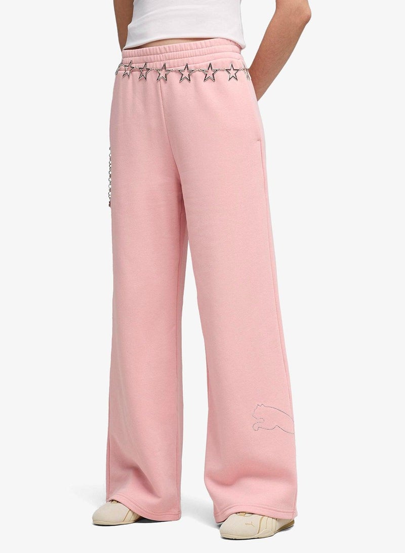 PUMA Bedazzled Comfort High-Waist Wide Leg Pants - Image 1