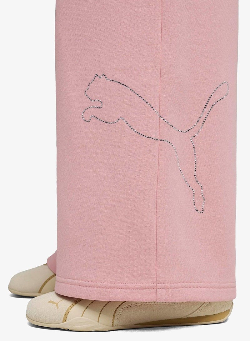 PUMA Bedazzled Comfort High-Waist Wide Leg Pants - Image 3