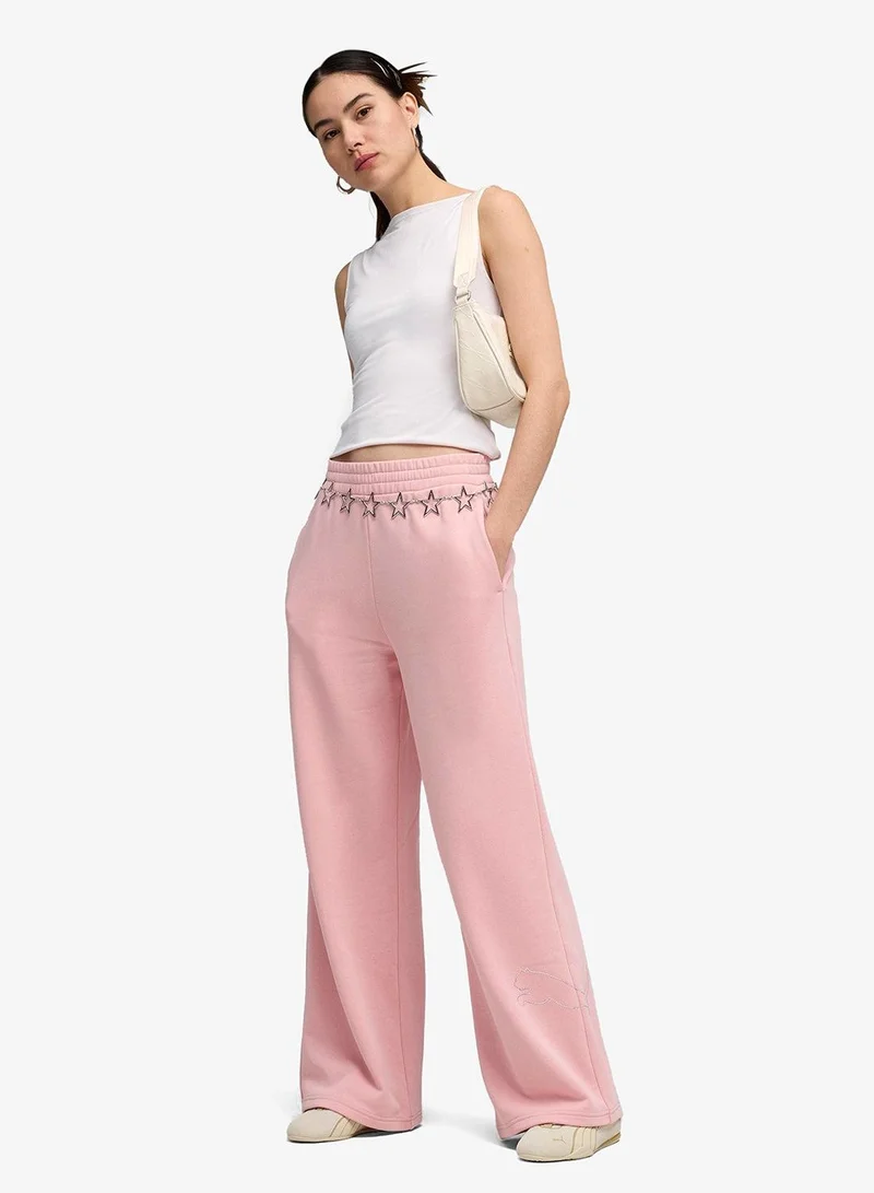 PUMA  Bedazzled Comfort High-Waist Wide Leg Pants for Women | Best Price UAE