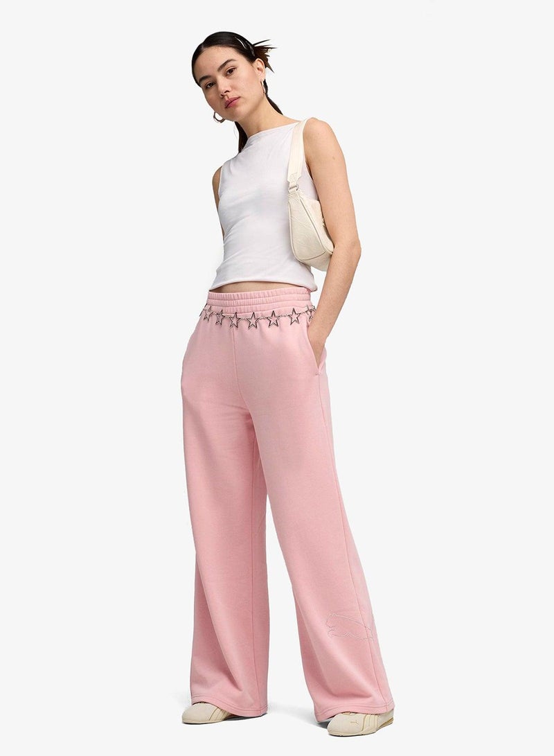 PUMA Bedazzled Comfort High-Waist Wide Leg Pants - Image 4