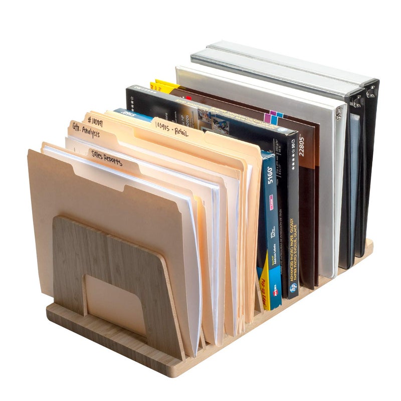 MobileVision Bamboo Device Organizer for Smartphones, Tablets and Laptops, 10 Slots - Image 5