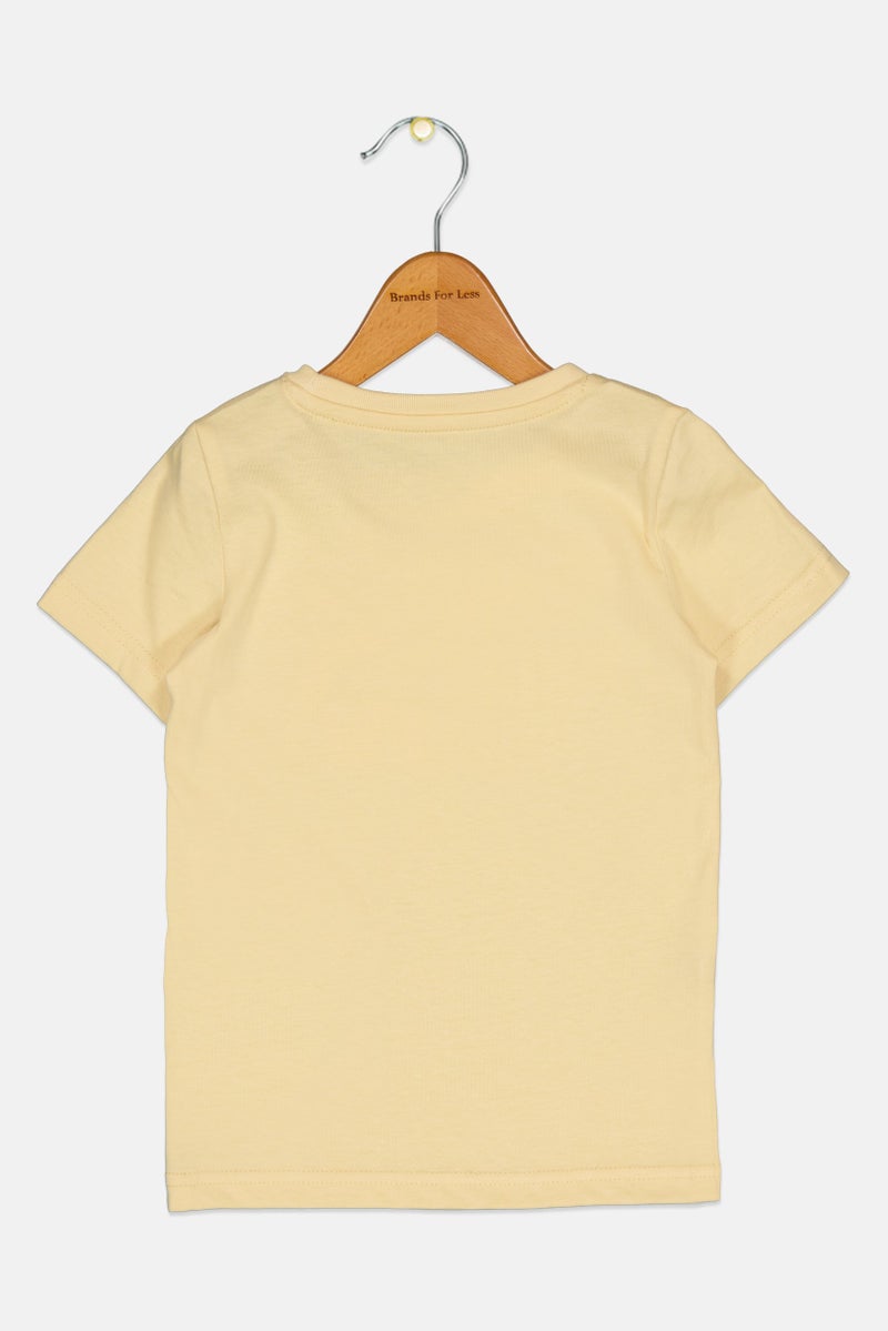 PUMA Toddlers Girl Brand Logo Short Sleeves Outdoor T-Shirt, Light Color - Image 3