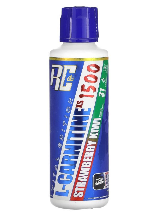 RONNIE COLEMAN Vital Edition L-Carnitine XS 1500 Strawberry Kiwi 16 fl oz (473.28 ml) 