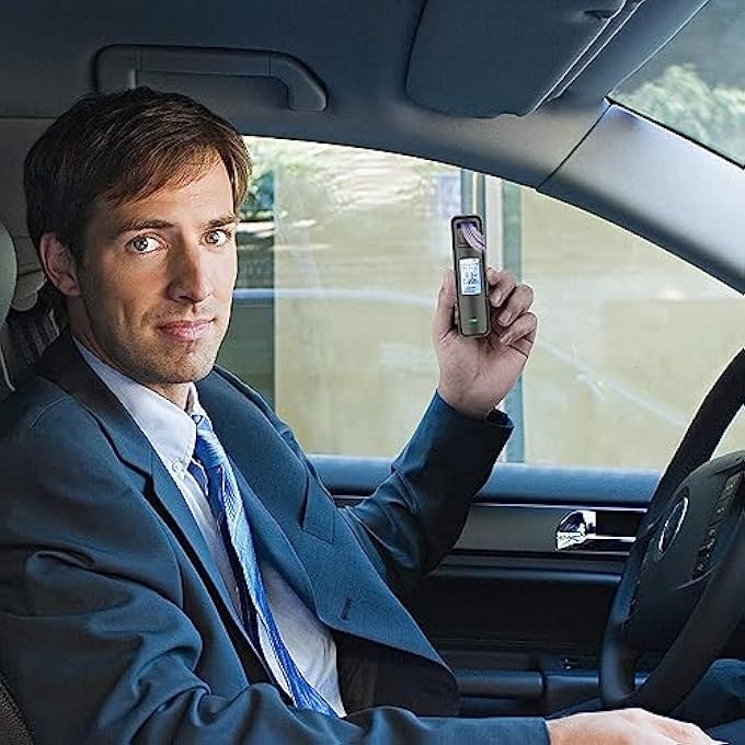 rayihni Portable Alcohol Tester Alcohol Breathalyzer, Chargable Digital Led Display Quick Response, Professional Accurate Detection Breath Analyzer Detector for Family, Personal, Driver - Image 3