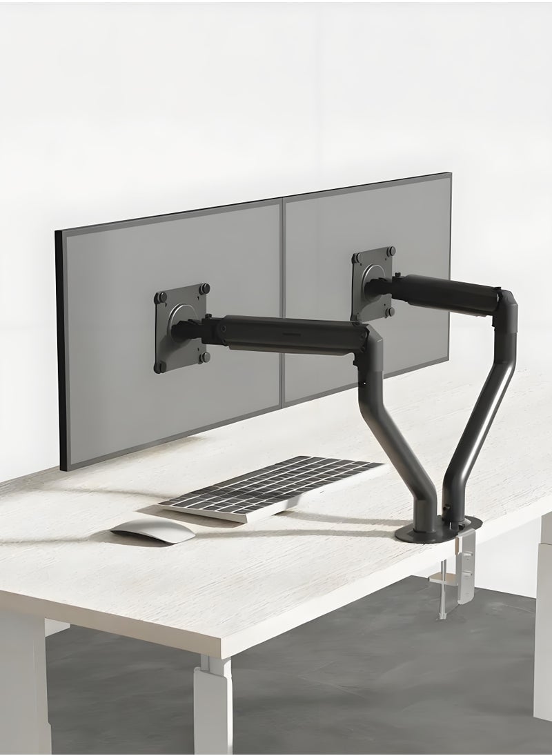 XiuWoo Desk Monitor Stand Dual Desk Monitor Mount Arm Screen Arm for 17 to 32 inch Computer Monitor  - Image 1