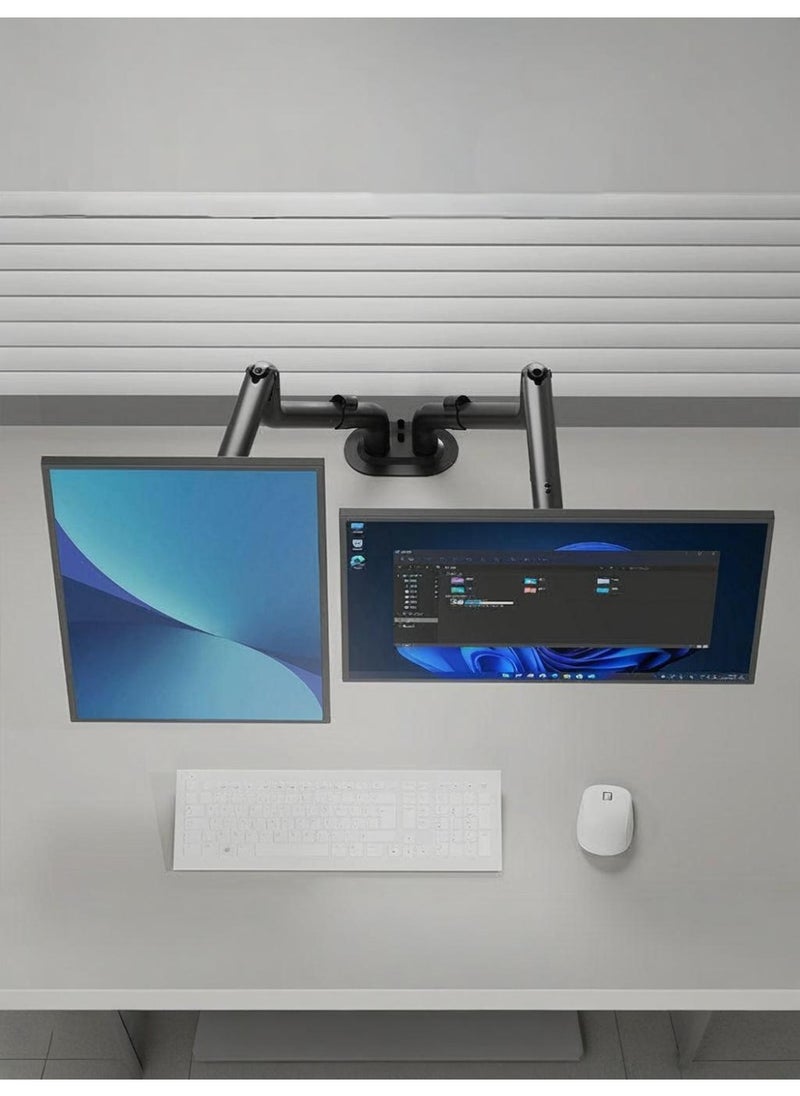 XiuWoo Desk Monitor Stand Dual Desk Monitor Mount Arm Screen Arm for 17 to 32 inch Computer Monitor  - Image 5