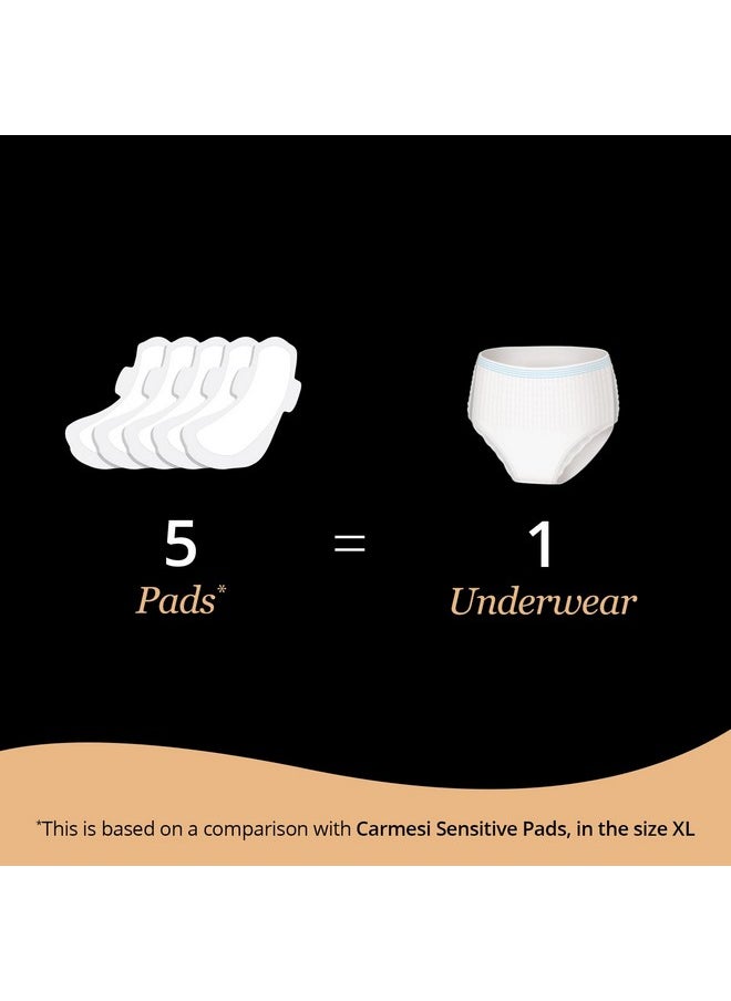 CARMESI Disposable Period Panties For Women - Pack Of 10 (M-L) | 360° Protection For Super Heavy Flow | Leak Proof & No Rashes | Maternity Panties | All Night Protection | Ultra Absorbent Core  - Image 4