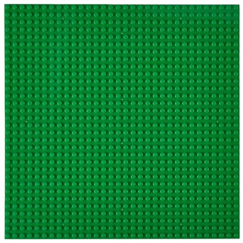 Strictly Briks Stackable Baseplate - Compatible with All Major Brands - 10 x 10 in, Green, 1 Pack - Sturdy Stackable Design for Building Brick Sets, Toy Brick Creations, Mats & Table Bases - Image 1