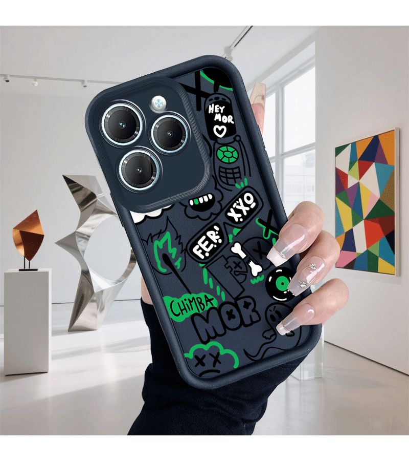 Phone Case Mixed Color 1 Designed For Hot 12 Play Compatible With Infinix Tecno Spark 20 Pro Plus Hot 9 10 11 20 30 40 Smart Note Pro Nova And Pop Series - Image 4