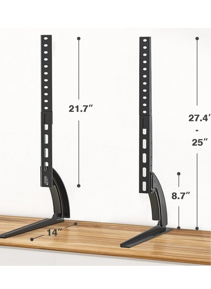 TIGER Universal Table Top TV Stand – Height Adjustable Mount for 27-65 Inch LCD/LED Flat/Curved Screen TVs, Holds up to 88 lbs, Max VESA 800x500mm - Image 4