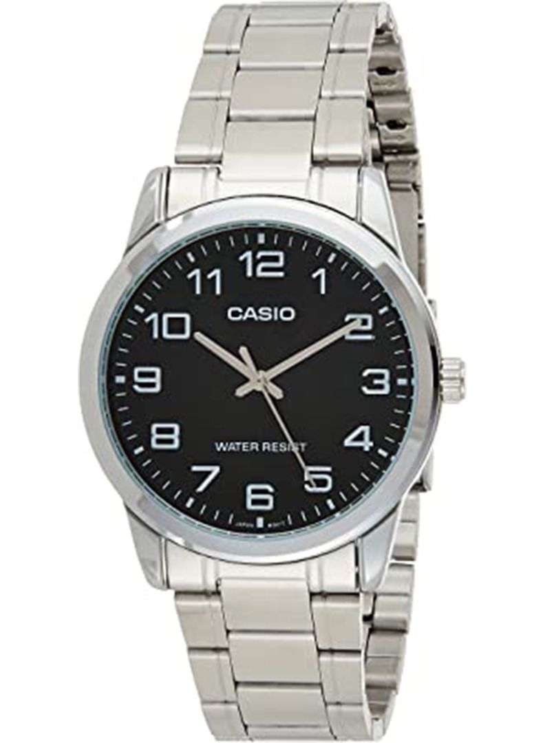 كاسيو Men's Stainless Steel Analog Watch MTP-V001D-1BUDF - 45 mm - Silver - Image 1