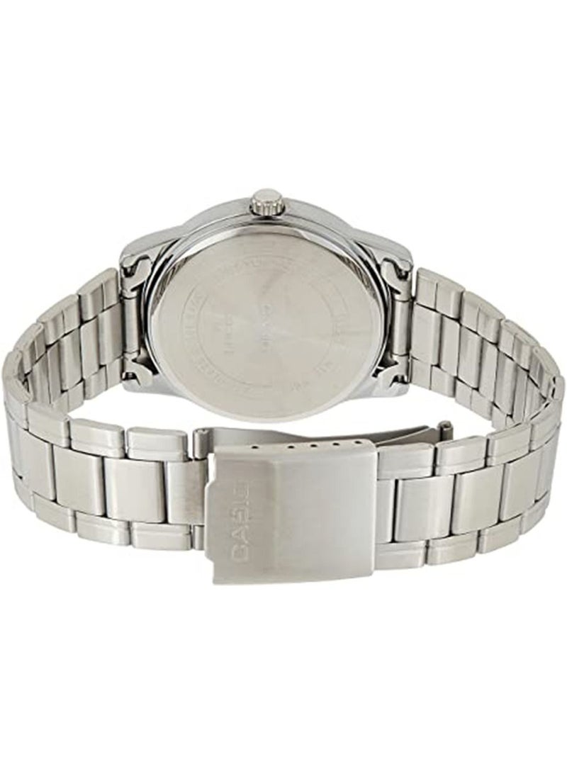 كاسيو Men's Stainless Steel Analog Watch MTP-V001D-1BUDF - 45 mm - Silver - Image 2