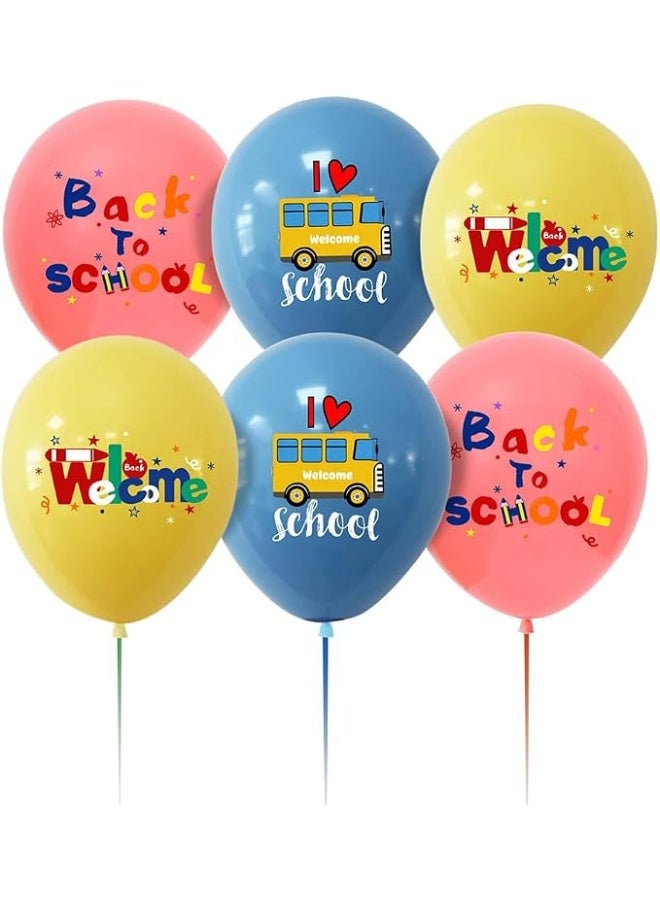Kidzilla Complete Back to School Decoration Kit with Banner Balloons Cake Topper and Cupcake Toppers - 35-Piece Set: 1 Banner, 18 Balloons, 1 Cake Topper and 15 Cupcake Toppers - Image 2