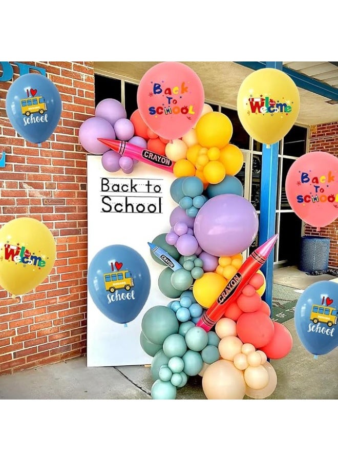 Kidzilla Complete Back to School Decoration Kit with Banner Balloons Cake Topper and Cupcake Toppers - 35-Piece Set: 1 Banner, 18 Balloons, 1 Cake Topper and 15 Cupcake Toppers - Image 5