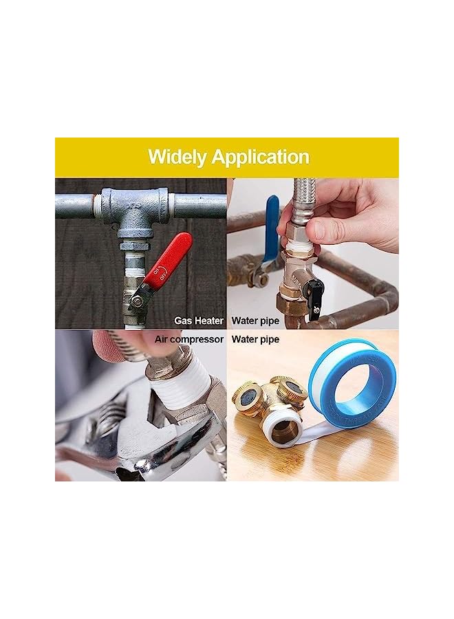 promass Tape, [8 Pack] Thread Seal Tapes，Ptfe Thread Seal Tape For Plumbers Sealant Tape For Leak Water Pipe Thread - Image 5