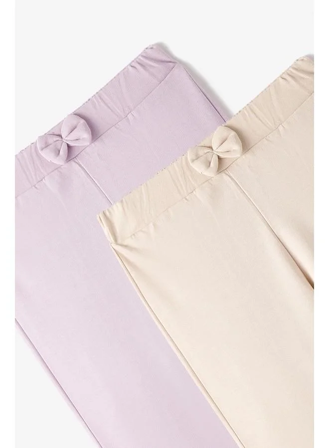 JUNE June Baby Girl 2-Pack Sweatpant Ecru - Lilac