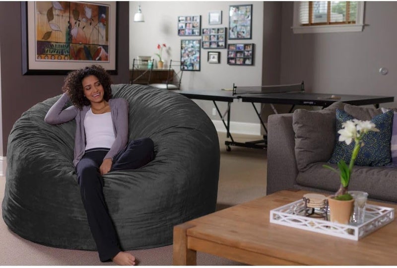 Comfynest Modern Bean Bag Chair - Gray - Image 5