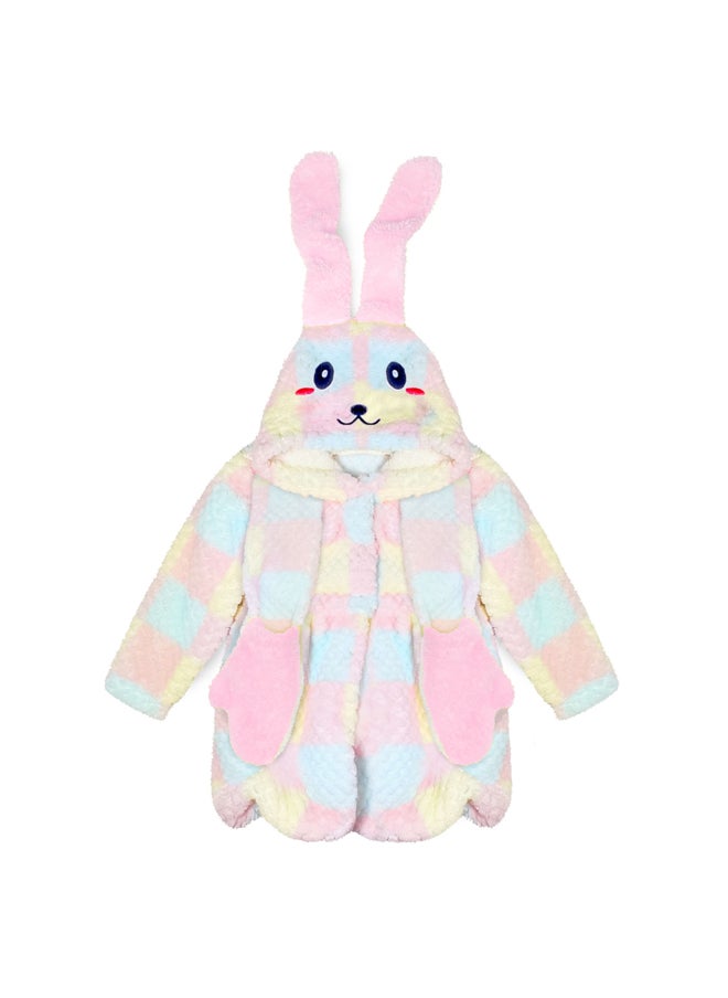 BabyShoora Baby jacket with a rabbit design and a hood with ears  - Image 1