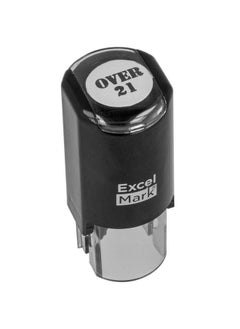 ExcelMark Over 21 Hand Stamp Black Ink  - Image 1