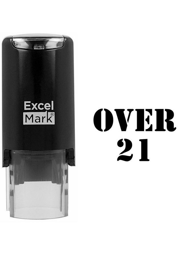 ExcelMark Over 21 Hand Stamp Black Ink  - Image 3