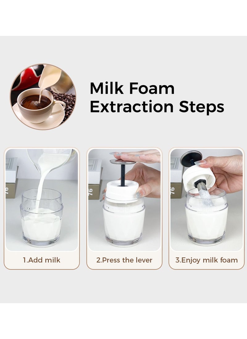 Cafelffe - New Manual Portable Espresso Machine For Coffee Brew And Milk Foamer 120ML Black - Image 1
