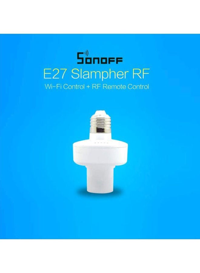 NIBEMINENT Wireless LED Bulb Holder White/Silver - Image 3