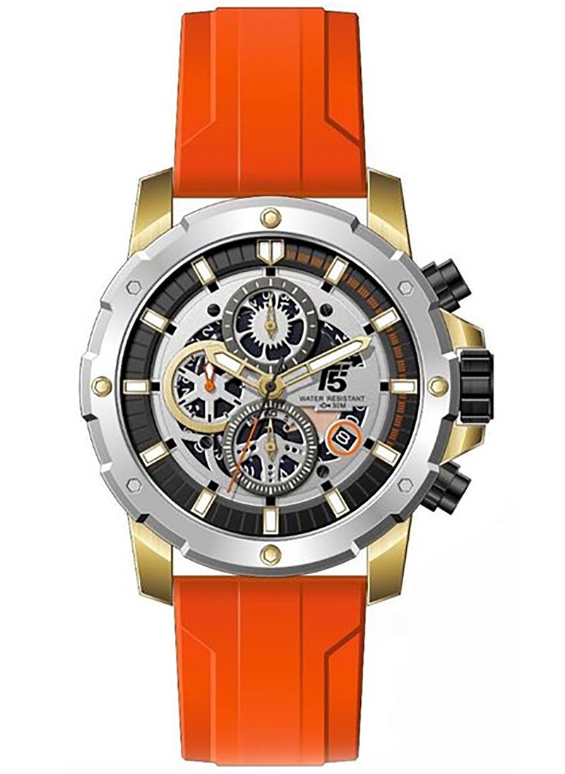 T5 - T5 Men's Chronograph Silicone strap Watch - Image 1