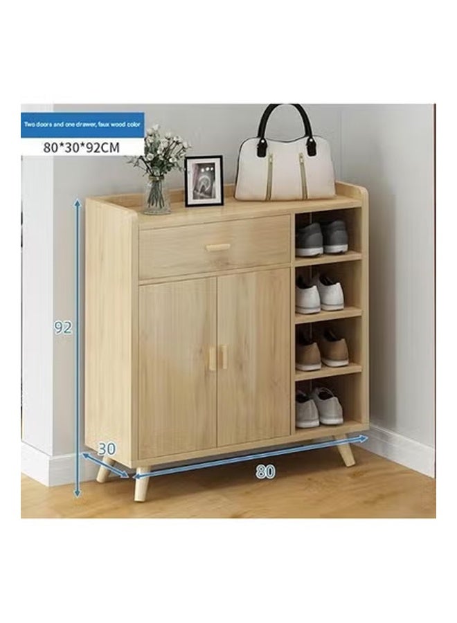 keke Modern Wooden Shoe Cabinet with Drawer and Shelves – Multi-Functional Entryway Shoe Rack Organizer with Storage Compartment and Doors – Space Saving Shoe Storage Unit for Home, Hallway, or Living - Image 2