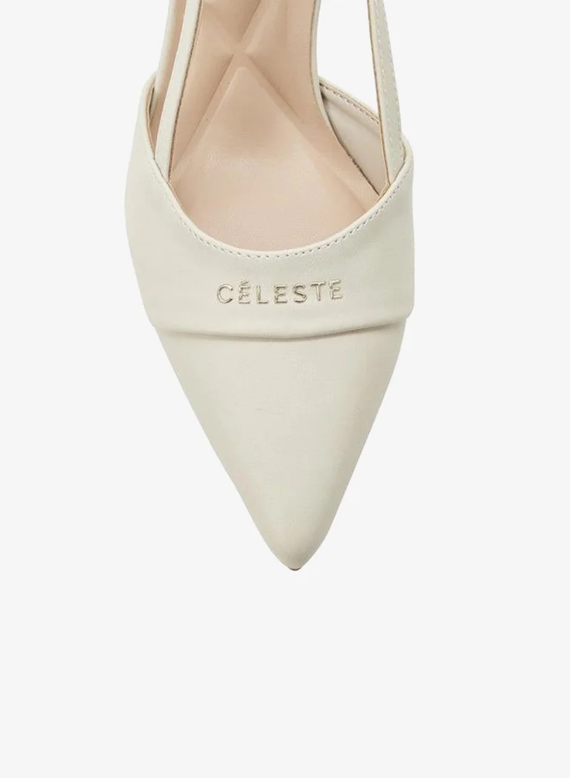 Celeste CREAM Women Stiletto Heel Pointed Toe Shoes for Women | Best Price UAE