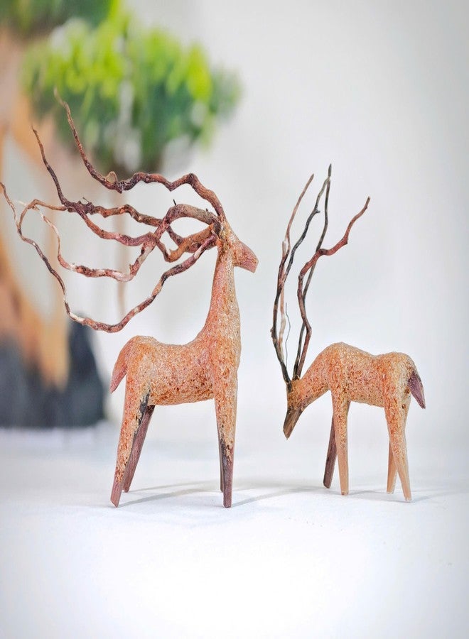 Azil Driftwood Deer Aquarium Decoration - Unique & Artistic Fish Tank & Terrarium Ornament, Safe & Eco-Friendly for Aquascaping & Reptile Habitats (Deer with Long Antlers) - Image 5