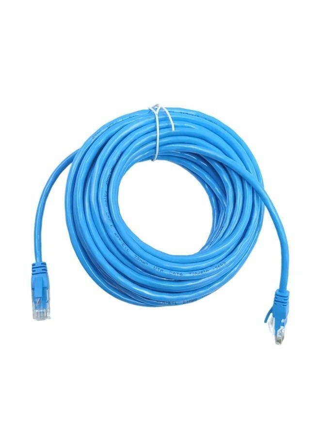 RJ45 CAT6 Ethernet LAN Network Cable Blue,30m Blue Ethernet LAN Network Internet Computer Patch Solid Wire - Image 1