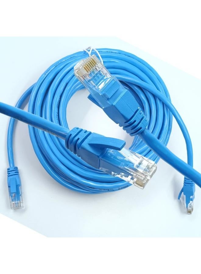 RJ45 CAT6 Ethernet LAN Network Cable Blue,30m Blue Ethernet LAN Network Internet Computer Patch Solid Wire - Image 2
