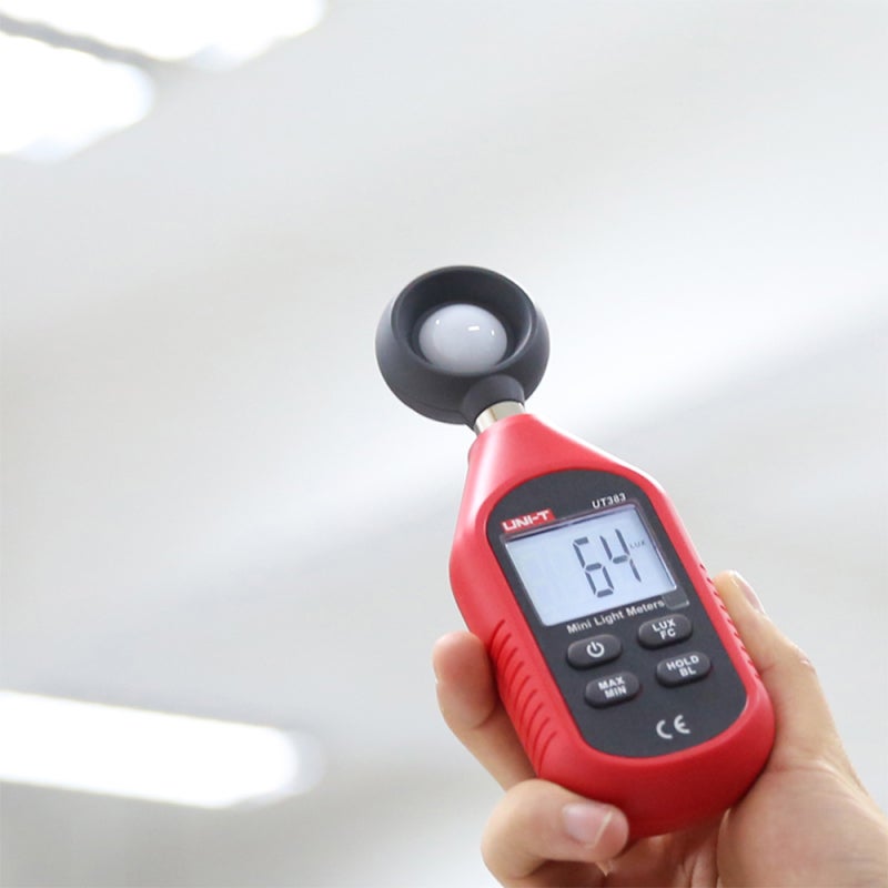 UNI-T UT383 Mini Light Meter Lumens Digital Luxometer Luminance 0~199,999Lux Environmental Test Equipment Handheld Illuminometer Photometer Light Lux Meter Brightness Measurement - Image 2