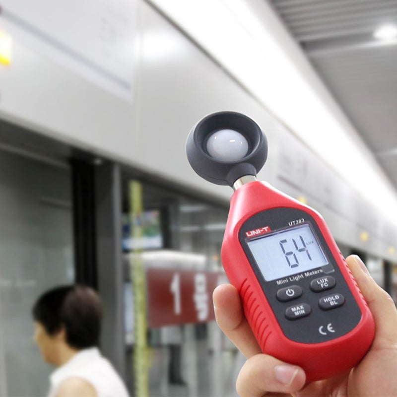 UNI-T UT383 Mini Light Meter Lumens Digital Luxometer Luminance 0~199,999Lux Environmental Test Equipment Handheld Illuminometer Photometer Light Lux Meter Brightness Measurement - Image 3