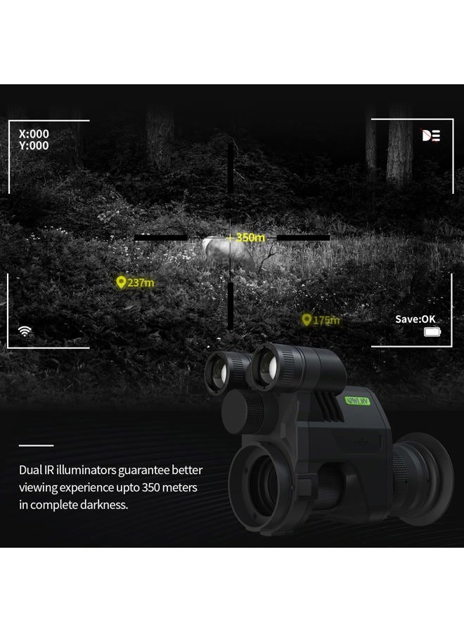 OWLNV Clip On Night Vision Scope – 1080P Digital Infrared Attachment for Rifle Scopes, 850nm & 940nm IR, 3X-10.5X Zoom, Tactical Hunting Optics, Long Range Night Vision Monocular - Image 3