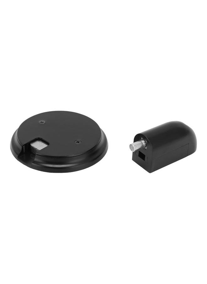 Thoraya Door Stoper Push Type Strong Magnetic Mechanical Windproof Suction Door Stop Silent Firm Door Stop CatchMatte Black  - Image 4