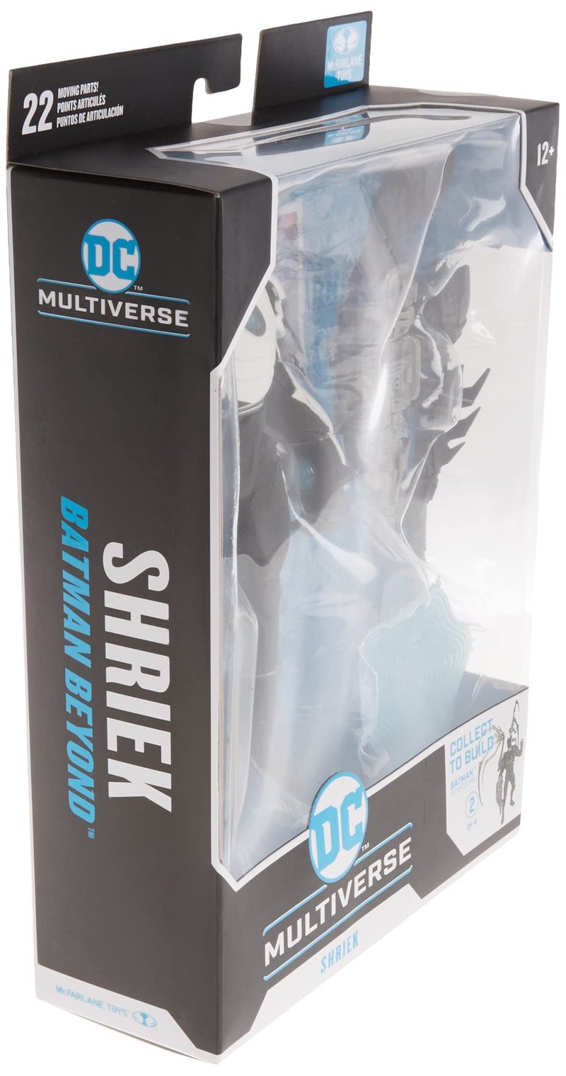 DC Comics McFarlane Toys, 7-Inch DC Batman Beyond Shriek Action Figure with 22 Moving Parts, Collectible DC Figure with Unique Collectible Character Card – Ages 12+ - Image 3