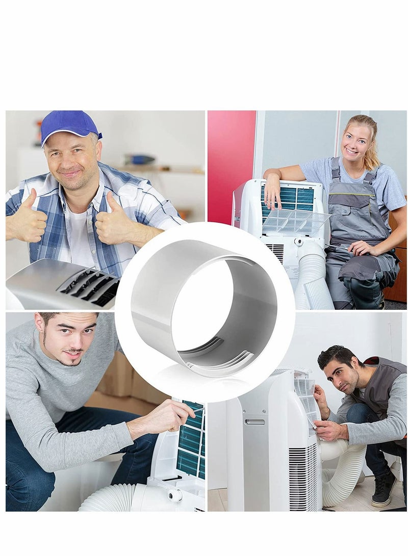 Y&D Portable AC Coupler 5.9 inch Exhaust Hose Connector Air Conditioner Coupling Extension SupportCounter/Clockwise 150MM)  - Image 3