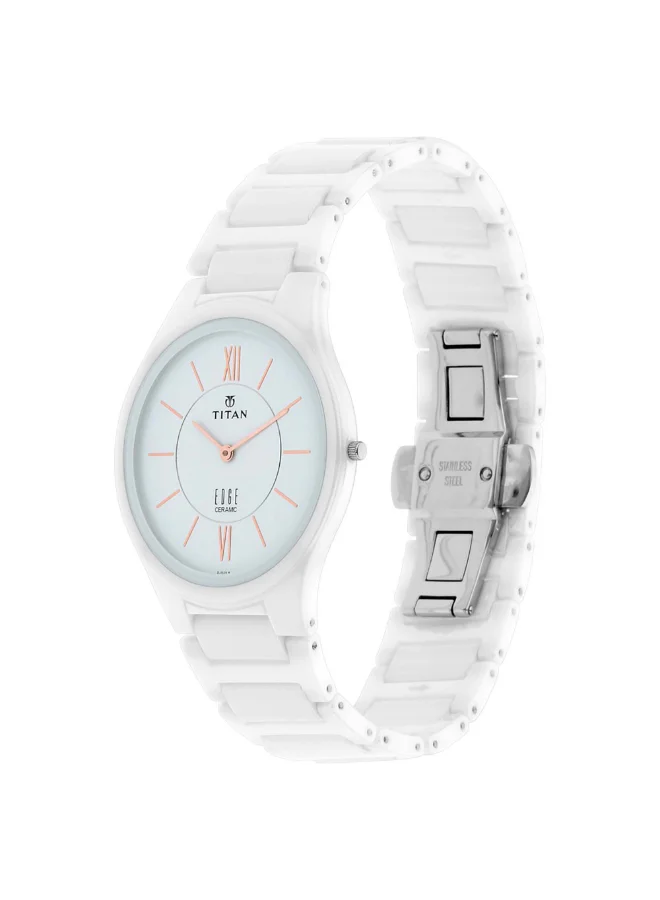 تيتان Men's Ceramic Analog Watch 1696QC04 - 40 mm