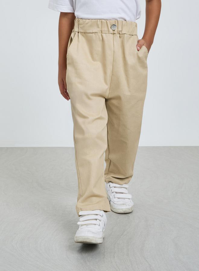 Styli Boys Cotton Pants with Side Pocket - Image 1