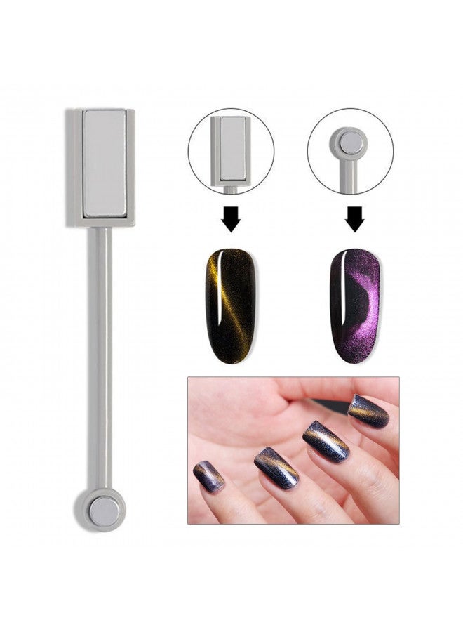 DANNEASY 15 Pieces Cat Eye Magnet For Nails Nail Magnet For Nail Art Magnetic Gel Polish Gel Nail Polish Pens Magnet Wand Nail Magnetic Stand Ombre Nail Design Kit Nail Art Tools - Image 5