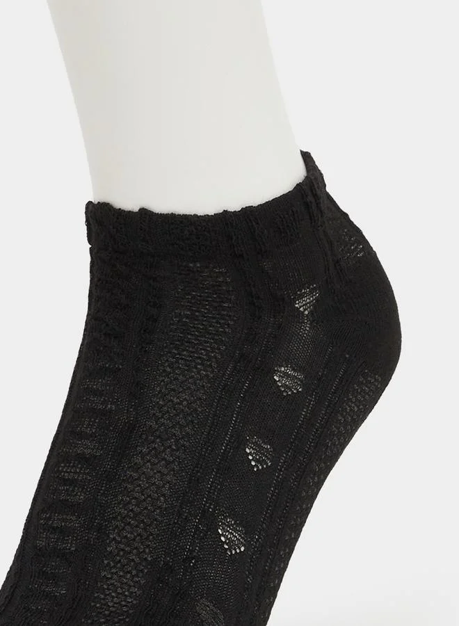 Styli Styli Set of 3 - Printed Ankle Socks