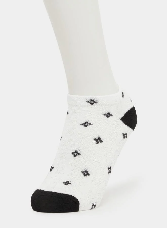 Styli Styli Set of 3 - Printed Ankle Socks