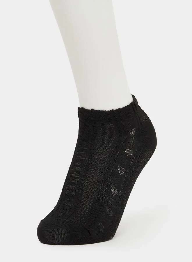 Styli Styli Set of 3 - Printed Ankle Socks