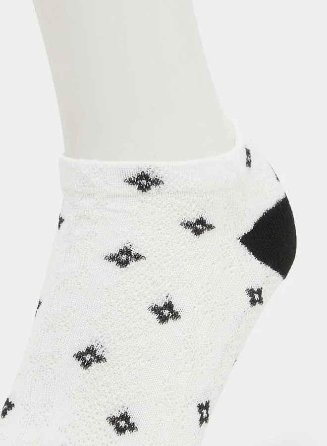 Styli Styli Set of 3 - Printed Ankle Socks