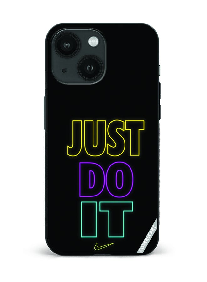 COVERSCART Protective Case Cover For Apple iPhone 13 Just Do It Design Black