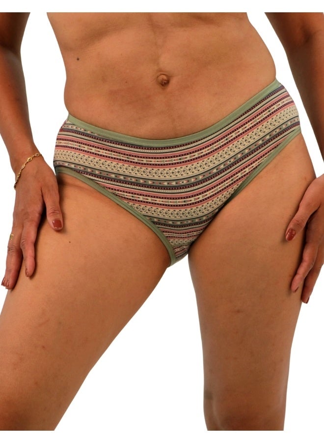JOANNA JOANNA D115 Women's Multiple Design Mid Rise 6-Pack Panties, Multicolor  - Image 2