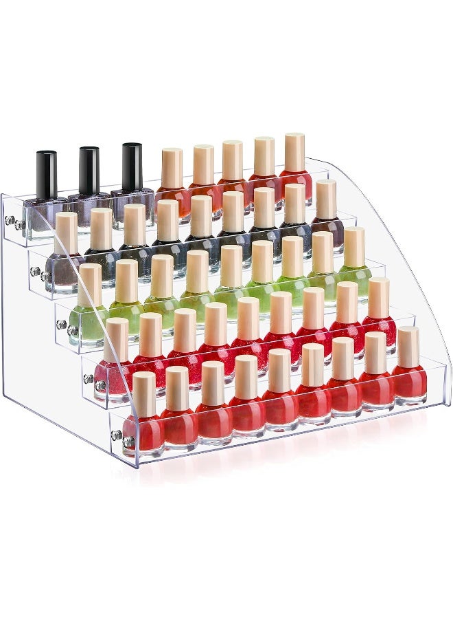 TPGP Acrylic Sunglasses Organizer Display Holder Nail Polish Organizer Clear Eyeglasses Glasses Eyewear Stand Tray Case (5 Layer) - Image 1