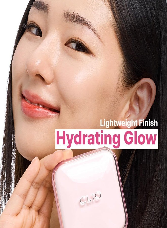 CLIO PROFESSIONAL CLIO Kill Cover Mesh Glow Essential Cushion Foundation, Buildable Ultra-Fit Coverage with Glow Finish, Long-Lasting Hydration, Flawless Cover for Sensitive & Dry Skin, Korean Foundation (21C LINGERIE) - Image 2